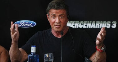 بالصور.. ستالونى يتوجه إلى إسبانيا لافتتاح فيلم The Expendables 3 