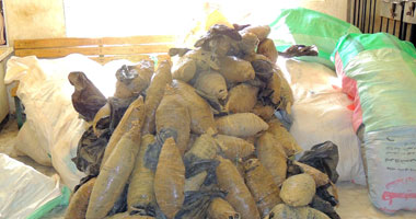 ضبط مسجل بحوزته 10 كيلو بانجو بالفيوم