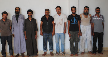 ننشر صور العناصر الإرهابية الثمانية المقبوض عليها بشمال سيناء