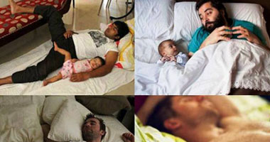 بالصور.. آباء وأبناء "فولة واتقسمت نصين" 
