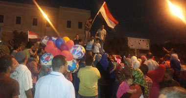 وقفة بميدان الشهداء بحلوان لتأييد السيسى