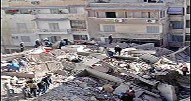 انهيار عمارة ثانية بالإسكندرية