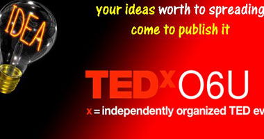 " TEDxO6U" فريق جامعة أكتوبر لعرض تجارب النجاح