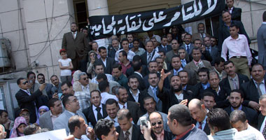 احتجاجات لمحامى الإسماعيلية بسبب حبس أحد زملائهم