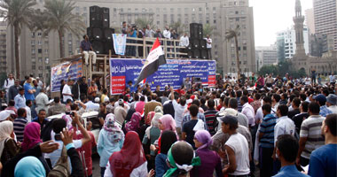 مسيرة 6 إبريل وشباب ماسبيرو تجوب ميدان التحرير