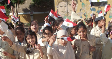 2000 من طلاب المدارس بالفيوم يحتفلون فى مسيرات بذكرى نصر أكتوبر