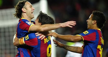 برشلونة يختتم الليجا بثلاثية فى شباك ملقا
