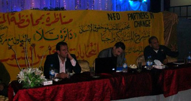 بالصور.. مناظرة وعرض مسرحى بين 3 مرشحين بالمنوفية