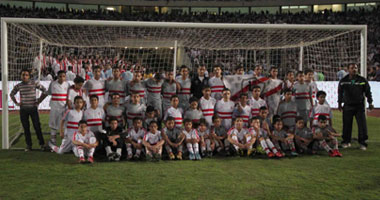 براعم الزمالك يستعرضون مهاراتهم فى مئوية الأبيض