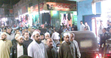 مسيرات تكبير وتهليل وتهنئة بالعيد فى شوارع كفر الشيخ