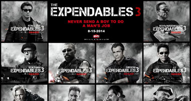 بالصور.. لقطات جديدة من فيلم "Expendables 3"
