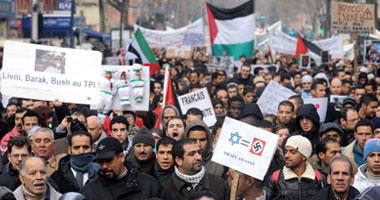 مظاهرات بفرنسا للتنديد بعدوان إسرائيل