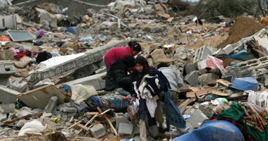 انهيار عقار مكون من 4 طوابق بطنطا