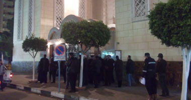 اندلاع حريق فى كنيسة سانت كاترين بالإسكندرية