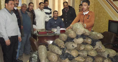 ضبط عاطل بحوزته 200 كيلو بانجو بدمياط