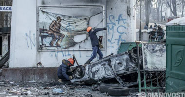 المعارضة فى أوكرانيا مستعدة لإجلاء بلدية كييف