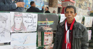معرض "عبد الظاهر" فى التحرير.. ذكريات 3 سنوات من الحلم والثورة