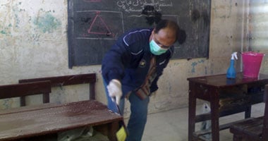 "مياه دمياط" تنظم حملة لتعقيم المدارس استعدادا لامتحانات الثانوية العامة