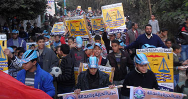 بالصور.. مسيرات أشبال الحرية والعدالة تطوف قرى الدقهلية