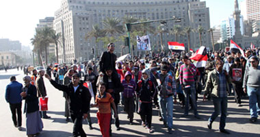 اعتصام مجند بالأمن المركزى بـ"التحرير" تضامناً مع المتظاهرين