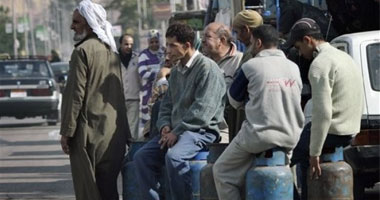 قطع طريق بالدقهلية بسبب أسطوانات البوتاجاز