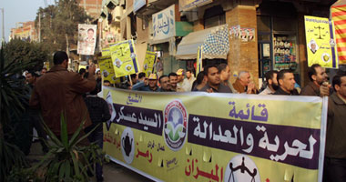 الحرية والعدالة بالوادى الجديد ينهى دعايته بمسيرات كبيرة تجوب المدن