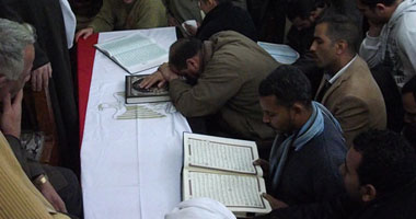 أهالى أبو قرقاص وملوى يشيعون جنازات 3 مجندين استشهدوا فى الواحات