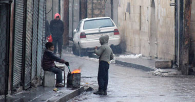 وفاة طفلين فى سوريا بسبب البرد القارس