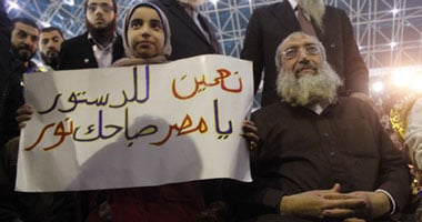 الهتافات تقطع مؤتمر حزب النور لاستقبال ياسر برهامى