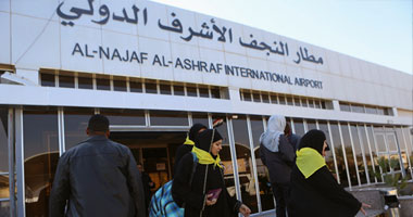 التليفزيون الإيرانى: تحويل مسارات الرحلات الجوية من النجف إلى بغداد