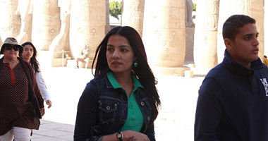 ملكة جمال الهند تزور آثار الأقصر