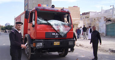 حريقان بمطروح والأهالى حطموا سيارة المطافى