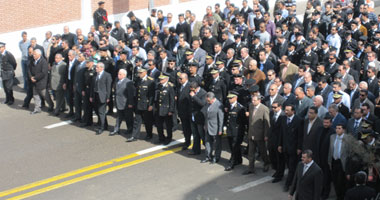 تشييع جنازة شهيد شرطة حلوان صدمته سيارة بالخطأ