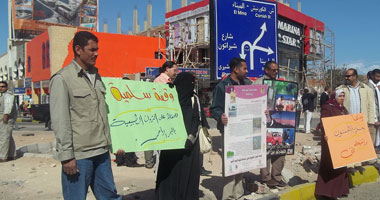 وقفة للعاملين بمحميات البحر الأحمر لتجاهل المسئولين الأخطار البيئية