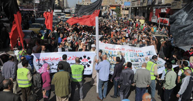 مسيرة لدعم القوات المسلحة بمسقط رأس مرسى فى الشرقية
