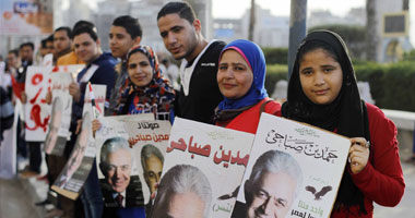الخميس.. الحملة الرئاسية لـ"صباحى" تنظم سلسلة بشرية أمام مترو البحوث