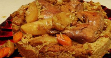 طريقة عمل مقلوبة الدجاج والجزر