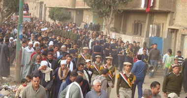 بالصور.. تشييع جنازة شهيد الشرطة بالقليوبية