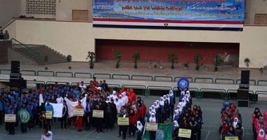 بالصور.. وزير الرياضة يغيب عن الحفل الختامى للعروض الرياضية