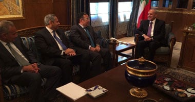 نبيل فهمى يلتقى رئيس مجلس النواب اللبنانى