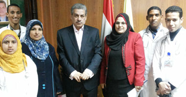 تمريض بنى سويف تنظم قافلة طبية لخدمة العاملين بالجامعة 