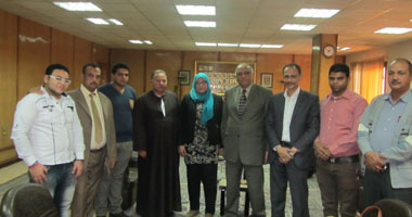 مدير أمن بنى سويف يستقبل مسئولى حركة تمرد بالمحافظة
