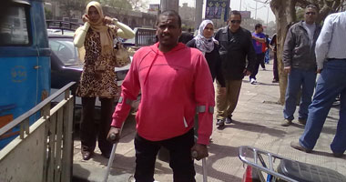 وقفة إحتجاجية لمنتخبات المعاقين أمام وزارة الرياضة