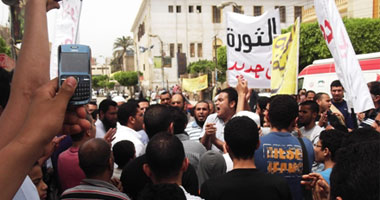 مسيرة لشباب الألتراس وبعض التيارات الدينية ببنى سويف