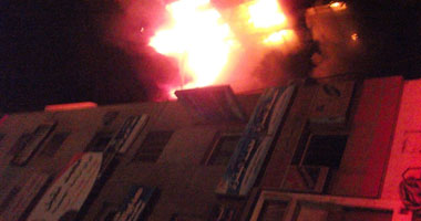 حريق بجراج قسم شرطة بولاق الدكرور