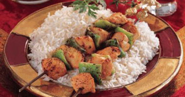   طريقة عمل الشيش طاووك مع الأرز بالخلطة