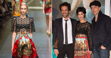 مقارنة أودرى تاتو  بعارضة أزياء "Dolce & Gabbana "