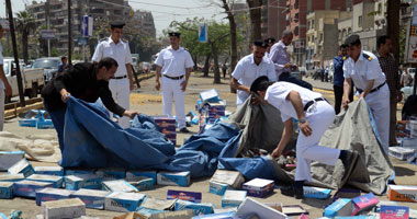 حملة على الباعة الجائلين بدون ترخيص بقصر النيل
