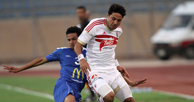 محمد إبراهيم يشارك فى تدريبات الزمالك الجماعية اليوم