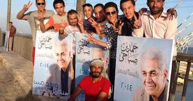 حملة طرق أبواب لدعم حمدين صباحى بالقناطر الخيرية